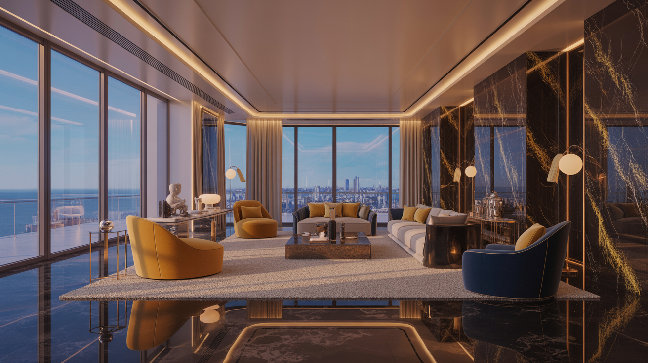 Luxury penthouse interior